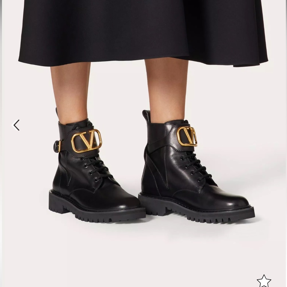 Valentino VLogo Signature Combat Boots